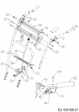 Ersatzteile MTD Schneefräse SMART M 61 Typ: 31A-6BC2678 (2020) Armaturenbrett, Handhebel 