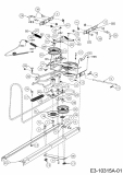 Ersatzteile Zubehör Garten- und Rasentraktoren Schneefräsen für A Serie (NX 15) Seitenauswurf Typ: 19A40024100  (2019) Einschaltmechanismus Antriebsspindel