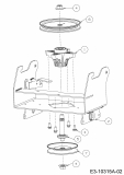 Ersatzteile Zubehör Garten- und Rasentraktoren Schneefräsen für A Serie (NX 15) Seitenauswurf Typ: 19A40024100  (2019) Antriebsspindel