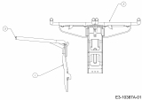 Ersatzteile Zubehör Garten- und Rasentraktoren Grasfangeinrichtung für A Serie (NX-15) mit Mähwerk S (42/107cm) Typ: 19A30030100  (2019) Träger Grasfangsack