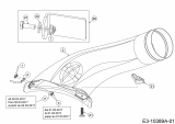 Ersatzteile Zubehör Garten- und Rasentraktoren Grasfangeinrichtung für A Serie (NX-15) mit Mähwerk S (42/107cm) Typ: 19A30030100  (2018) Auswurfkanal unten