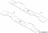 Ersatzteile Zubehör Garten- und Rasentraktoren Mulchmesser für A Serie (NX-15) mit Mähwerk B (37/95cm) Typ: 196-561-000  (2017) Mulchmesser