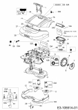 Ersatzteile WOLF-Garten Mähroboter Robo Scooter 3000 Typ: 18AO30LF650  (2013) Elektromotore, Gehäuse, Messer, Räder 