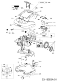Ersatzteile Robomow Mähroboter RS630 (White) Typ: PRD6000AW  (2013) Elektromotore, Gehäuse, Messer, Räder