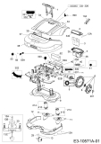 Ersatzteile Robomow Mähroboter RS612 Typ: PRD6100BG  (2015) Elektromotore, Gehäuse, Messer, Räder