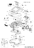 Ersatzteile Robomow Mähroboter RS622 (White) Typ: PRD6200BW  (2015) Elektromotore, Gehäuse, Messer, Räder
