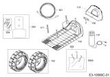 Ersatzteile Robomow Mähroboter RC304U Typ: 22ACBA-A619  (2018) Basisstation, Heringe und Rasennägel, Power-Räder, Stromversorgung, Verlängerung