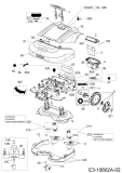 Ersatzteile Robomow Mähroboter RS615U (White) Typ: PRD6100YW1  (2017) Elektromotore, Gehäuse, Messer, Räder