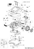 Ersatzteile Robomow Mähroboter RS625 (White) Typ: PRD6200CW  (2016) Elektromotore, Gehäuse, Messer, Räder