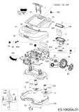 Ersatzteile Robomow Mähroboter RS625U Typ: PRD6200YG  (2017) Elektromotore, Gehäuse, Messer, Räder
