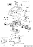 Ersatzteile Robomow Mähroboter RS625 PRO (Black) Typ: PRD6200B1  (2017) Elektromotore, Gehäuse, Messer, Räder