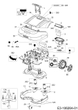 Ersatzteile Robomow Mähroboter RS625U (White) Typ: PRD6200YW4  (2017) Elektromotore, Gehäuse, Messer, Räder