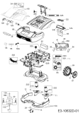 Cub Cadet Ersatzteile Mähroboter XR3 5000 22CSGAGD603 (2020) Elektromotore, Gehäuse, Messer, Räder