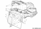 Ersatzteile Greenbase Rasentraktoren V 222 I Typ: 13AAA1KR618 (2019) Schrauben Heckplatte