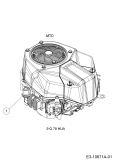 Cub Cadet Ersatzteile Rasentraktoren XT2 PS117I 13BZA1CN603  (2020) Motor MTD