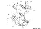 Cub Cadet Ersatzteile E-Rasentraktoren XT2 ES107 33ABA7CS603 (2020) Sitzwanne