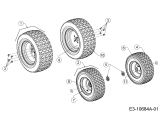 Cub Cadet Ersatzteile Gartentraktoren XT3 QS127 14AIA5CQ603  (2020) Räder