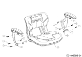 Cub Cadet Ersatzteile E-Rasentraktoren XT2 ES107 33ABA7CS603 (2020) Sitz bis 27.01.2020