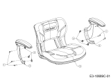 Cub Cadet Ersatzteile E-Rasentraktoren XT2 ES107 33ABA7CS603 (2021) Sitz ab 28.01.2020