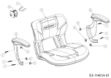 Cub Cadet Ersatzteile Gartentraktoren XT3 QS137 14AFA5CA603 (2021) Sitz, Sitzschalter