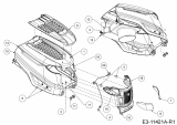 Ersatzteile Greenbase Rasentraktoren V 162 C Typ: 13B8A1KF618 (2021) Motorhaube K-Style