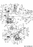 Ersatzteile MTD Rasentraktor MTD 92 Typ: 13A7765E600 (2020) Fahrantrieb, Variator 