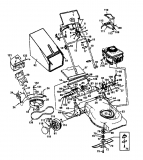 Ersatzteile Topflite Motormäher mit Antrieb 53 SP Typ: 12A-365C649  (1999) Grundgerät