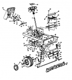 Ersatzteile Yard-Man Gartentraktoren HH 8200 Typ: 14AU834H643  (1998) Vorderachse