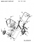 Ersatzteile Zubehör handgeführte Geräte Streuer 45-02771  (190-701-000) Typ: 190-701-000  (2005) Grundgerät