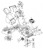 Ersatzteile Lawnflite Motormäher mit Antrieb 384 SP Typ: 12A-698C611  (1998) Grundgerät