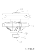 Cub Cadet Ersatzteile Rasentraktoren CC 1527 13A-241G603  (2003) Messerspindel 618-0677