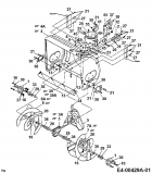 Ersatzteile MTD Schneefräse E 640 F Typ: 317E640F000 (1997) Fräsgehäuse 