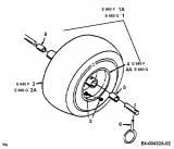 Ersatzteile MTD Schneefräse E 640 F Typ: 317E640F000 (1997) Räder 