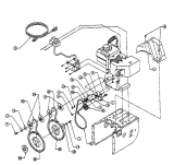 Ersatzteile MTD Schneefräse E 640 F Typ: 317E640F000 (1997) Fahrantrieb, Fräsantrieb 