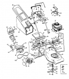Ersatzteile White Motormäher mit Antrieb RD-21 E Typ: 12AE378O679  (1998) Grundgerät