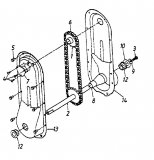 Ersatzteile Gutbrod Rasentraktoren Sprint 3000 Typ: 13AF76GN604  (1998) Kettenkasten