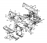 Ersatzteile MTD Rasentraktor EH 160 Typ: 13AT795N678  (1997) Mähwerksaushebung 