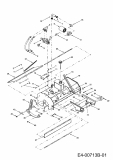 Ersatzteile Zubehör Garten- und Rasentraktoren Bodenfräse für 800 Serie (RT-99) Typ: OEM-190-825  (2010) Fräsgehäuse