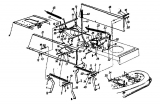 Ersatzteile MTD Rasentraktor H/165 Typ: 13AO698G678  (2000) Mähwerksaushebung 