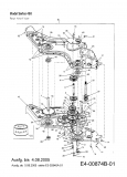 Ersatzteile MTD Motorhacke T/450 Typ: 21AB454B678  (2003) Getriebe bis 04.08.2005 