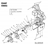 Ersatzteile MTD Schneefräse E 660 G Typ: 31AE660G678  (1999) Elektrostarter, Keilriemen 