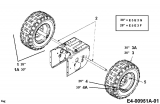 Ersatzteile Yard-Man Schneefräsen E 5 E 3 F Typ: 31AE5E3F643  (2000) Räder