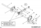 Ersatzteile Yard-Man Schneefräsen E 7 E 3 F Typ: 31AE7E3F643  (2001) Schneckengetriebe