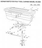 Ersatzteile Zubehör Garten- und Rasentraktoren Werkzeugbox 45-0300  (196-024-000) Typ: 196-024-000  (2001) Werkzeugbox