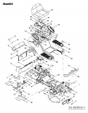 Ersatzteile Yard-Man Rasentraktoren ZG 6170 Typ: 13AD624G643  (2002) Mähwerksaushebung, Sitz, Sitzwanne