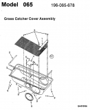 Ersatzteile Zubehör Garten- und Rasentraktoren Grasfangeinrichtung für 400 Serie Typ: 196-065-698  (2001) Grasfangsackdeckel