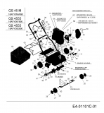 Ersatzteile Gutbrod Motorvertikutierer GS 45 M Typ: 16APY0MV690  (2008) Grundgerät