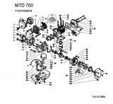 Ersatzteile MTD Motorsense 700 Typ: 41DD700S678  (2004) Motor 