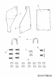 Ersatzteile Zubehör Quads Räumschildträger für UT 180 Typ: 396-030-603  (2010) Grundgerät
