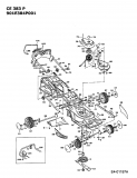 Ersatzteile MTD Elektro Rasenmäher ohne Antrieb CE 383 P Typ: 901E384P001  (1995) Grundgerät 